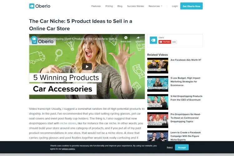 Automobile Accessories Niche