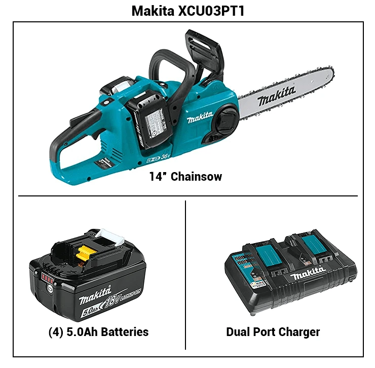 Makita XCU03PT1 Battery Chainsaw