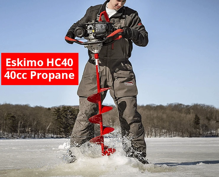 Eskimo HC40Q8 High Compression 40cc Propane With 8" Quantum Ice Auger