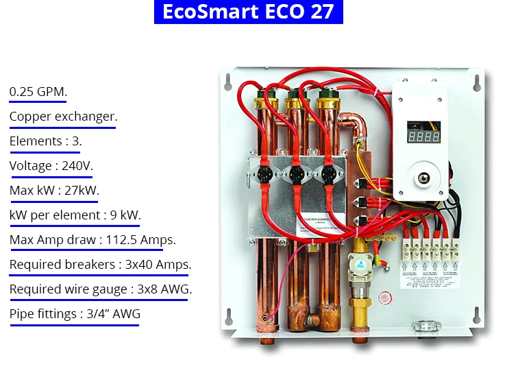 EcoSmart Eco 27 | 112.5 Amperes | 27Kw