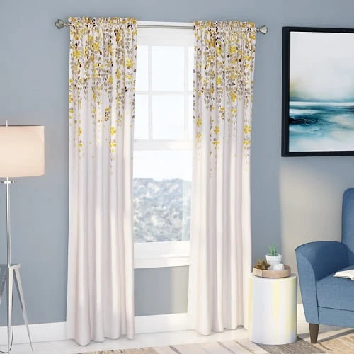 Curtains To Match Blue Walls