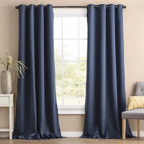 Curtains To Match Blue Walls