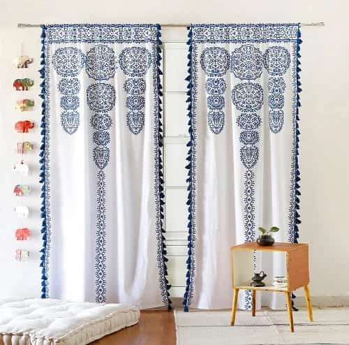 Blue Wall Curtains