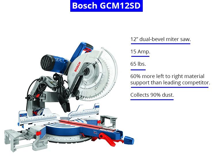 Bosch GCM12SD | 12-inch Dual-Bevel Glide Miter Saw