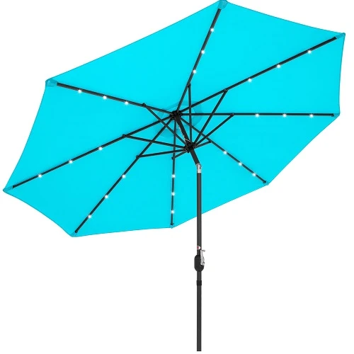 Best Choice Solar LED Lighted Patio Umbrella