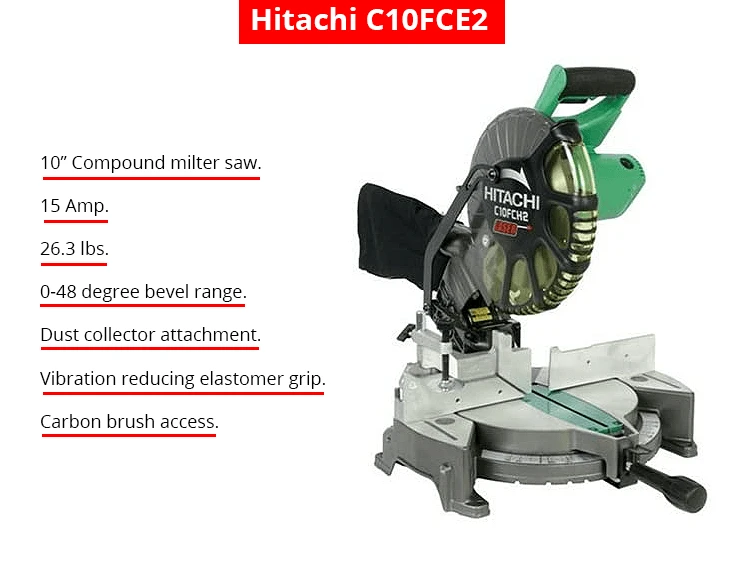 Hitachi C10FCE2 | Cost-Effective Miter Saw