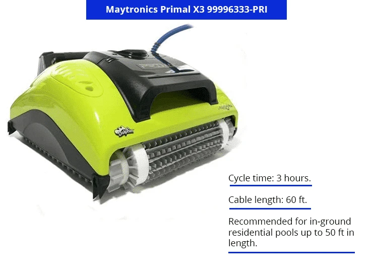 Maytronics Dolphin Primal X3 | Robotic Pool Cleaner