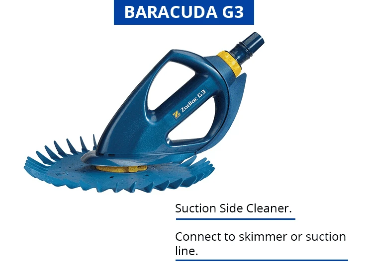  Zodiac Baracuda G3 W03000 Advanced Suction Side Automatic Pool Cleaner 