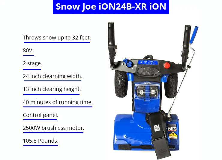 Snow Joe ION24SB-XR And Snow Joe ION24SB-XR