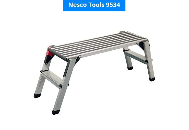 Nesco Tools 9534 Folding Aluminum Step Platform