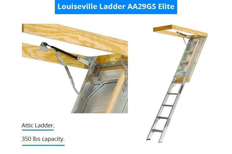 Louisville Ladder AA229GS Elite Aluminum Attic Ladder