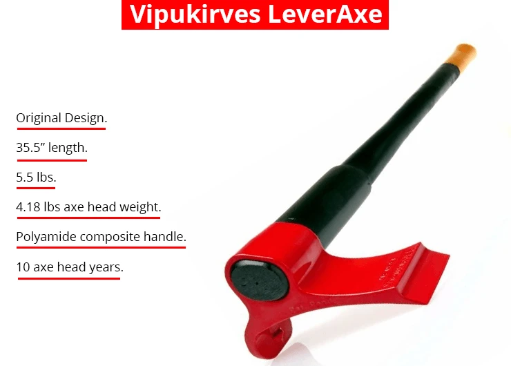 Vipukirves LeverAxe | 36-inch Splitting Axe