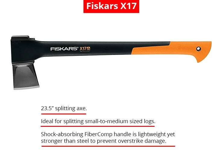 Fiskars X17 | 23.5-Inch Splitting Axe
