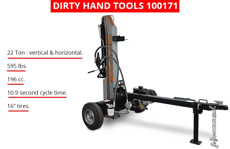 Dirty Hand Tools 100171 | 22-Tonne Log Splitter