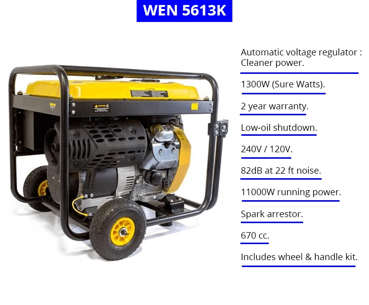 WEN 5613K | 13Kw Portable Generator