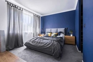 Blue Gray Wall Curtains
