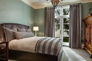 Green Gray Wall Curtains