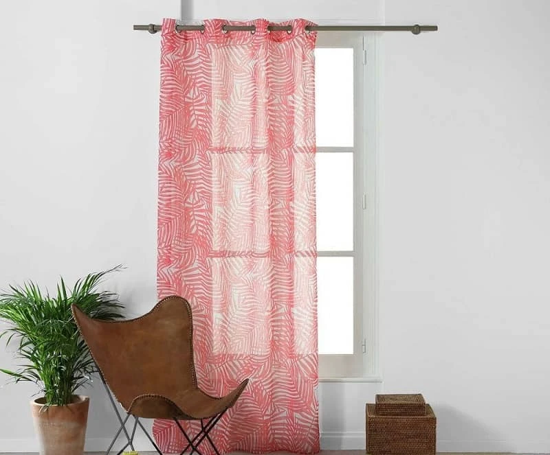 Coral Curtains For Green Gray Walls