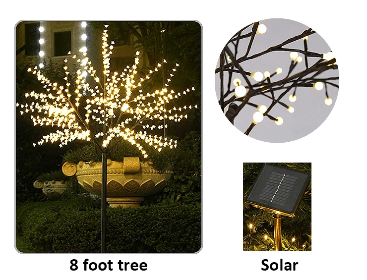 Solar-powered Lightshare LED Lighted Tree.