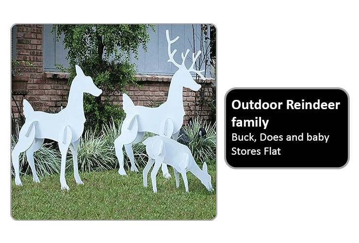 Outdoor Reindeer Christmas Set