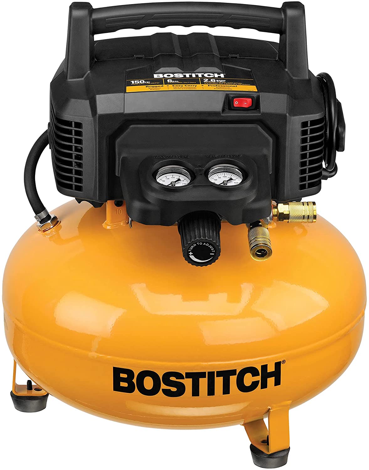 BOSTITCH BTFP02012 Pancake Air Compressor, Oil-Free