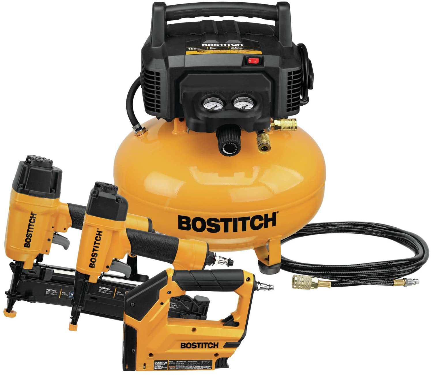 BOSTITCH BTFP3KIT Air Compressor Combo Kit With 3-Tool