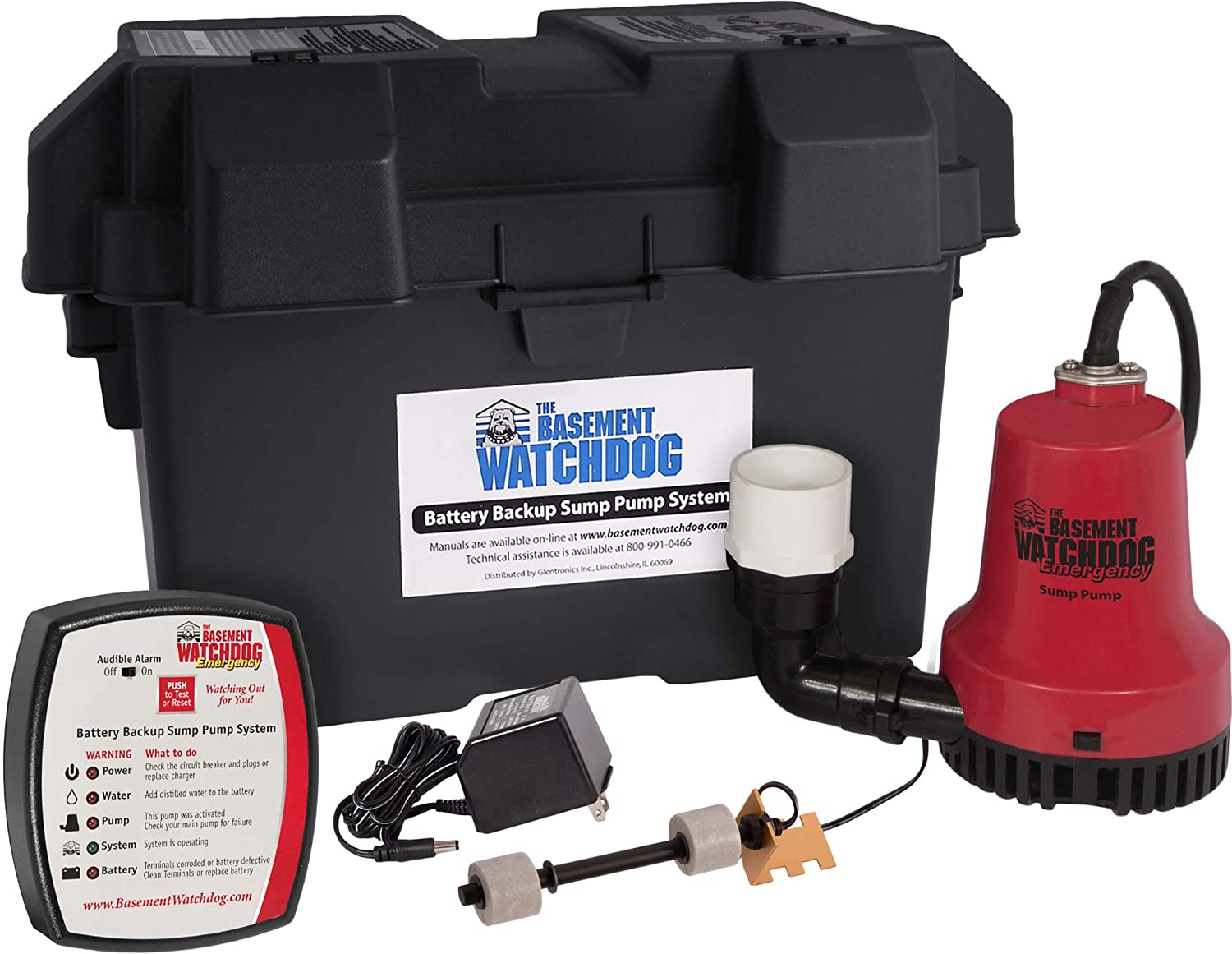 THE BASEMENT WATCHDOG Model BWE 2,000 GPH at 0 ft. and 1,000 GPH at 10 ft