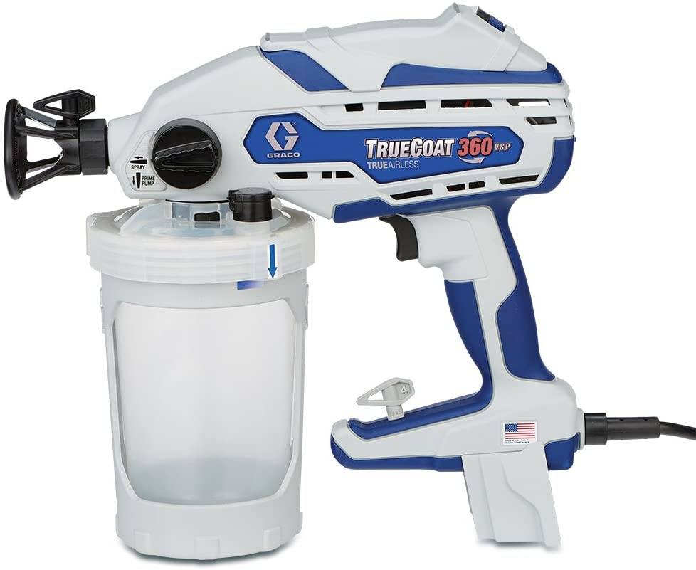 1. Best Overall: Graco TrueCoat 360 Airless Paint Sprayer