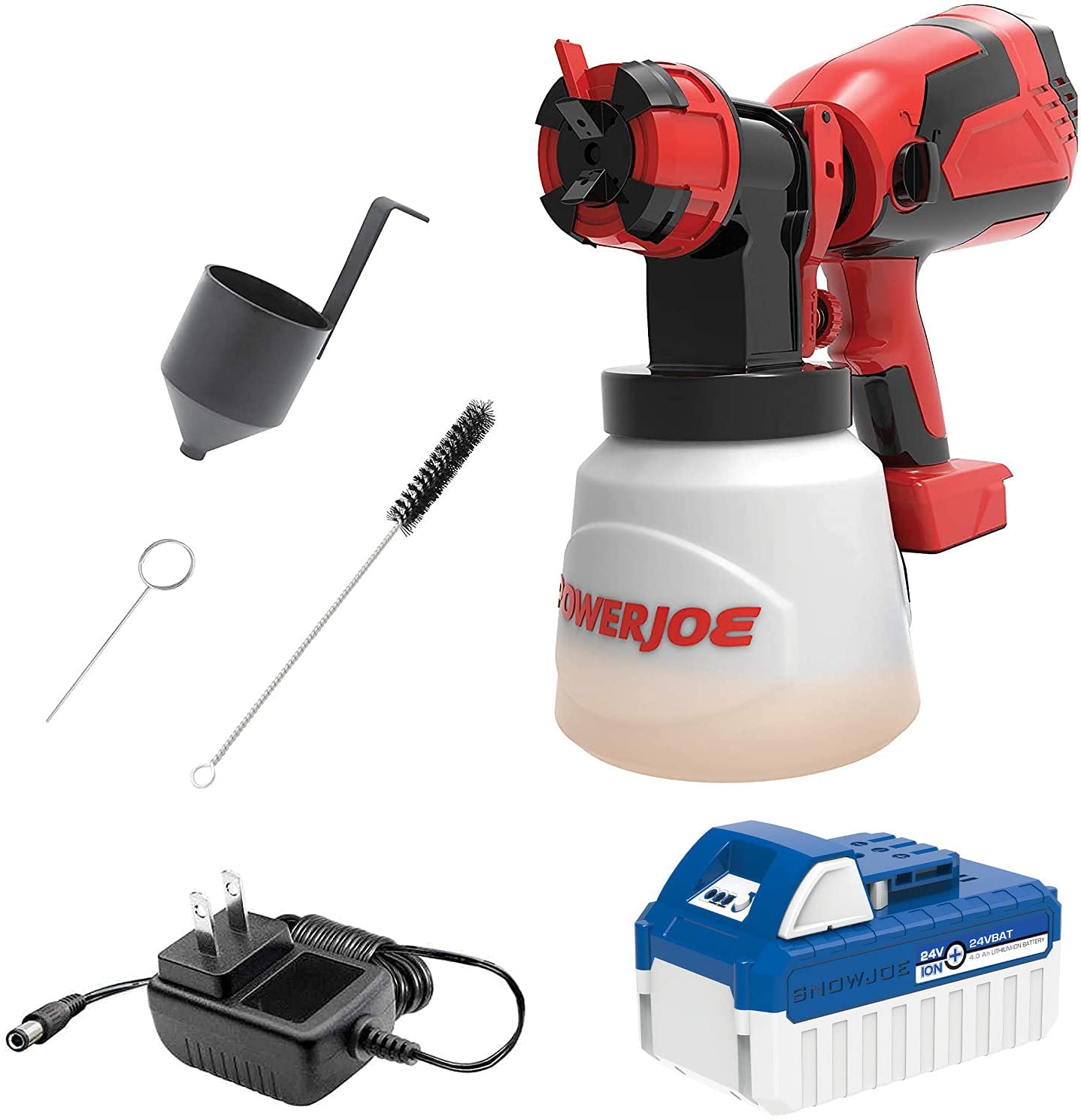 Sun Joe 24V-PS1 24-Volt Amp Cordless HVLP Handheld Paint Sprayer